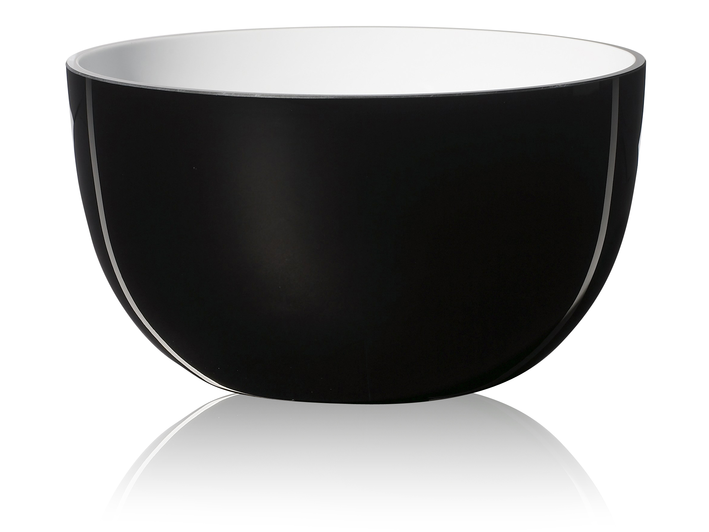 81310-PIET HEIN Bowl dia. 26 cm. Glass BLACK-OPAL